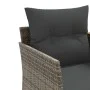 2-Sitzer-Gartensofa mit Markise und grauen PE-Rattanhockern von , Outdoor-Sofas - Ref: Foro24-365804, Preis: 304,45 €, Rabatt: %