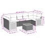 Gartensofa-Set mit beigen Kissen 8 Stück PE-Rattan von , Gartensets - Ref: Foro24-3259895, Preis: 523,42 €, Rabatt: %