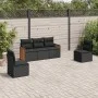 5-teiliges Gartenmöbel-Set und schwarze synthetische Rattankissen von , Gartensets - Ref: Foro24-3259927, Preis: 308,99 €, Ra...