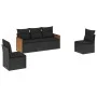 5-piece garden furniture set and black synthetic rattan cushions by , Garden sets - Ref: Foro24-3259927, Price: 308,99 €, Dis...