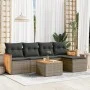 6-teiliges Gartenmöbel-Set und graue synthetische Rattankissen von , Gartensets - Ref: Foro24-3260009, Preis: 365,17 €, Rabat...
