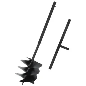 Earth drill with black steel handle 250 mm by vidaXL, Helical augers - Ref: Foro24-145258, Price: 70,71 €, Discount: %