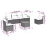 7-teiliges Gartensofa-Set und beige synthetische Rattankissen von , Gartensets - Ref: Foro24-3259952, Preis: 422,98 €, Rabatt: %