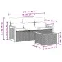 4-teilige Gartensofagarnitur mit schwarzen synthetischen Rattankissen von , Gartensets - Ref: Foro24-3259843, Preis: 251,12 €...