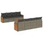 9-piece garden furniture set and gray synthetic rattan cushions by , Garden sets - Ref: Foro24-3259904, Price: 591,69 €, Disc...