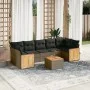8-piece garden sofa set and gray synthetic rattan cushions by , Garden sets - Ref: Foro24-3259897, Price: 506,89 €, Discount: %