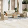 Garden sofa set with beige cushions 8 pcs PE rattan by , Garden sets - Ref: Foro24-3259965, Price: 534,34 €, Discount: %