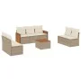 Garden sofa set with beige cushions 8 pcs PE rattan by , Garden sets - Ref: Foro24-3259965, Price: 534,34 €, Discount: %