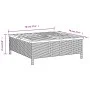 Gartentisch aus Rattan und schwarzem Akazienholz, 70 x 70 x 25 cm von , Gartentische - Ref: Foro24-3281629, Preis: 72,22 €, R...