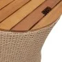 Garden side tables 2 pieces beige rattan wooden surface by , Garden tables - Ref: Foro24-366290, Price: 136,62 €, Discount: %