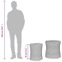 Garten-Beistelltische 2 Stück beige Rattan-Holzoberfläche von , Gartentische - Ref: Foro24-366290, Preis: 139,43 €, Rabatt: %