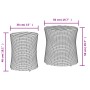 Garten-Beistelltische 2 Stück beige Rattan-Holzoberfläche von , Gartentische - Ref: Foro24-366290, Preis: 139,43 €, Rabatt: %