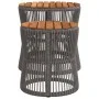 Garden side tables 2 pieces gray rattan wooden surface by , Garden tables - Ref: Foro24-366292, Price: 155,67 €, Discount: %