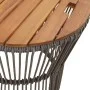 Garden side tables 2 pieces gray rattan wooden surface by , Garden tables - Ref: Foro24-366292, Price: 155,67 €, Discount: %