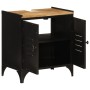 Waschbeckenschrank aus Eisen und Mangoholz, 55 x 35 x 60 cm von , Badezimmermöbel - Ref: Foro24-358564, Preis: 181,04 €, Raba...