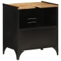 Waschbeckenschrank aus Eisen und Mangoholz, 55 x 35 x 60 cm von , Badezimmermöbel - Ref: Foro24-358564, Preis: 181,04 €, Raba...