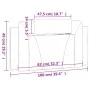 Cabecero de cama acolchado cuero sintético capuchino 100 cm de , Cabeceros y pies de cama - Ref: Foro24-374778, Precio: 39,40...