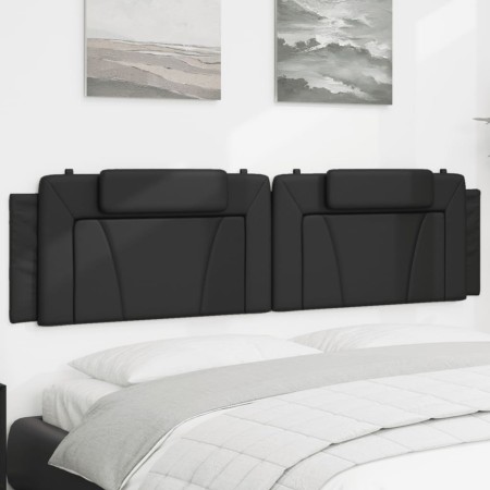 Cabecero de cama acolchado cuero sintético negro 200 cm de , Cabeceros y pies de cama - Ref: Foro24-374814, Precio: 71,97 €, ...