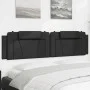 Cabecero de cama acolchado cuero sintético negro 200 cm de , Cabeceros y pies de cama - Ref: Foro24-374814, Precio: 70,24 €, ...
