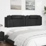 Cabecero de cama acolchado cuero sintético negro 200 cm de , Cabeceros y pies de cama - Ref: Foro24-374814, Precio: 70,24 €, ...