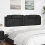 Gepolstertes Bettkopfteil aus schwarzem Kunstleder, 200 cm von , Kopf- und Fußteile - Ref: Foro24-374814, Preis: 71,45 €, Rab...
