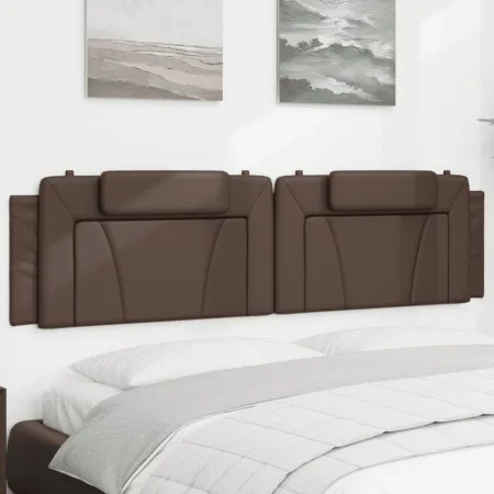 Brown synthetic leather padded bed headboard 200 cm by , Headboards and footboards - Ref: Foro24-374816, Price: 60,22 €, Disc...