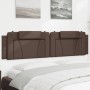 Gepolstertes Bettkopfteil aus braunem Kunstleder, 200 cm von , Kopf- und Fußteile - Ref: Foro24-374816, Preis: 61,21 €, Rabat...