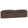 Brown synthetic leather padded bed headboard 200 cm by , Headboards and footboards - Ref: Foro24-374816, Price: 60,22 €, Disc...