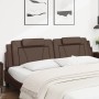 Gepolstertes Bettkopfteil aus braunem Kunstleder, 200 cm von , Kopf- und Fußteile - Ref: Foro24-374816, Preis: 61,21 €, Rabat...
