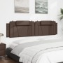 Cabecero de cama acolchado cuero sintético marrón 200 cm de , Cabeceros y pies de cama - Ref: Foro24-374816, Precio: 57,08 €