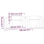 Brown synthetic leather padded bed headboard 200 cm by , Headboards and footboards - Ref: Foro24-374816, Price: 60,22 €, Disc...