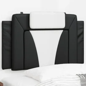 Schwarz-weißes gepolstertes Bettkopfteil aus Kunstleder, 80 cm von , Kopf- und Fußteile - Ref: Foro24-374765, Preis: 27,03 €,...