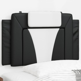 Schwarz-weißes gepolstertes Bettkopfteil aus Kunstleder, 80 cm von , Kopf- und Fußteile - Ref: Foro24-374765, Preis: 27,85 €,...