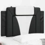 Black and white synthetic leather padded bed headboard 80 cm by , Headboards and footboards - Ref: Foro24-374765, Price: 27,0...