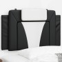 Schwarz-weißes gepolstertes Bettkopfteil aus Kunstleder, 80 cm von , Kopf- und Fußteile - Ref: Foro24-374765, Preis: 27,85 €,...