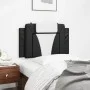 Black and white synthetic leather padded bed headboard 80 cm by , Headboards and footboards - Ref: Foro24-374765, Price: 27,0...