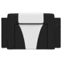 Black and white synthetic leather padded bed headboard 80 cm by , Headboards and footboards - Ref: Foro24-374765, Price: 27,0...