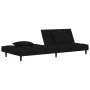 2-Sitzer-Schlafsofa mit zwei schwarzen Samtkissen von , Sofas - Ref: Foro24-375812, Preis: 242,41 €, Rabatt: %