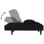 Sofá cama de 2 plazas con dos almohadas terciopelo negro de , Sofás - Ref: Foro24-375812, Precio: 242,36 €, Descuento: %