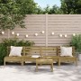Garden sofa without armrests 4 units impregnated pine wood by , Modular outdoor sofas - Ref: Foro24-838011, Price: 182,96 €, ...