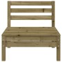 Garden sofa without armrests 4 units impregnated pine wood by , Modular outdoor sofas - Ref: Foro24-838011, Price: 182,96 €, ...