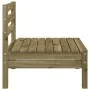 Garden sofa without armrests 4 units impregnated pine wood by , Modular outdoor sofas - Ref: Foro24-838011, Price: 144,49 €, ...