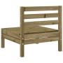Garden sofa without armrests 4 units impregnated pine wood by , Modular outdoor sofas - Ref: Foro24-838011, Price: 182,96 €, ...