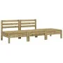 3-seater garden sofa in impregnated pine wood by , Modular outdoor sofas - Ref: Foro24-838039, Price: 106,67 €, Discount: %