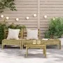 3-seater garden sofa in impregnated pine wood by , Modular outdoor sofas - Ref: Foro24-838039, Price: 106,67 €, Discount: %
