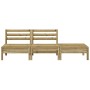 3-seater garden sofa in impregnated pine wood by , Modular outdoor sofas - Ref: Foro24-838039, Price: 107,81 €, Discount: %