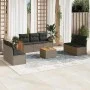8-piece garden sofa set and gray synthetic rattan cushions by , Garden sets - Ref: Foro24-3259967, Price: 473,46 €, Discount: %