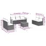 8-piece garden sofa set and gray synthetic rattan cushions by , Garden sets - Ref: Foro24-3259967, Price: 473,46 €, Discount: %