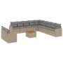Set de sofás de jardín 12 pzas y cojines ratán sintético marrón de , Conjuntos de jardín - Ref: Foro24-3224204, Precio: 778,1...