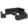 11-teiliges Gartensofa-Set und schwarze synthetische Rattankissen von , Gartensets - Ref: Foro24-3225495, Preis: 722,39 €, Ra...
